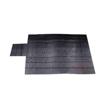 Heavy Duty Lumber Tarp - 24' X 28' (8' Drop & Flap) - 18oz Black Tarp